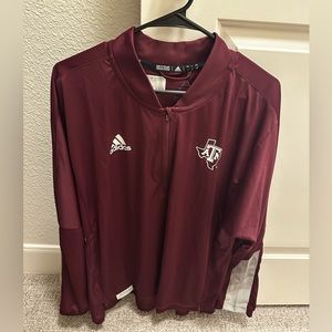 Texas A&M Adidas Long Sleeve, L, Mens, Maroon